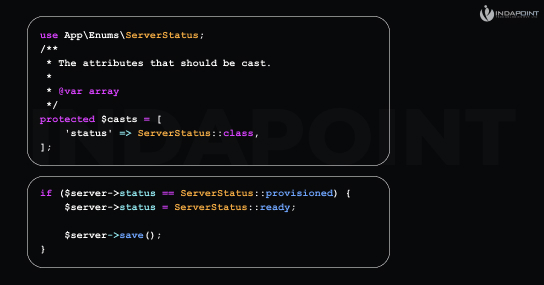 Casting-of-the-enum-attribute-Laravel