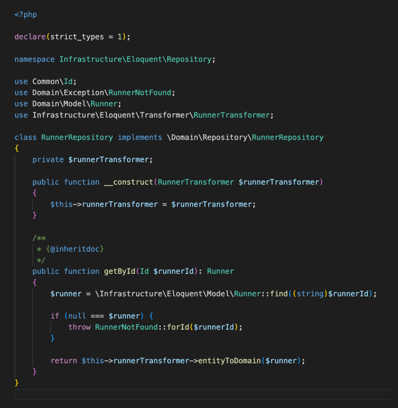 RunnerRepository-Implementation--database-engine