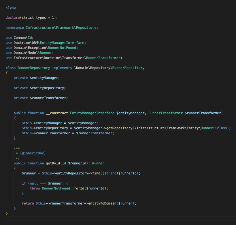 RunnerRepository--software-engineering